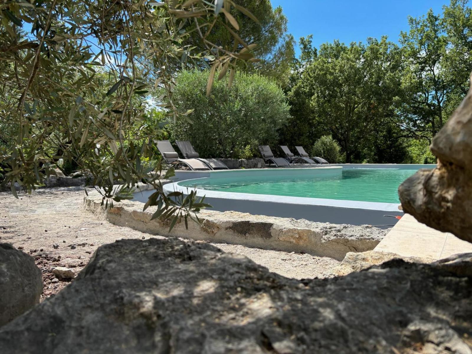 Maison Pour 12P, Piscine A Debordement Chauffee D'Avril A Octobre Inclus Ruoms Dış mekan fotoğraf